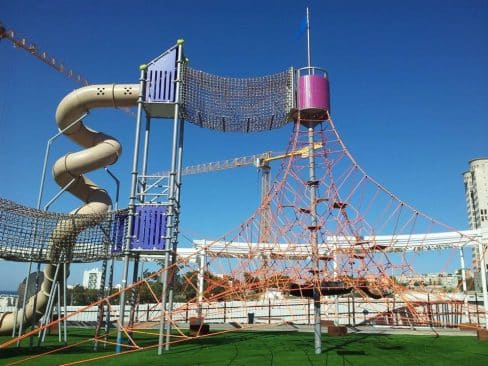 City of Haifa opens new playground made by Berliner Seilfabrik.